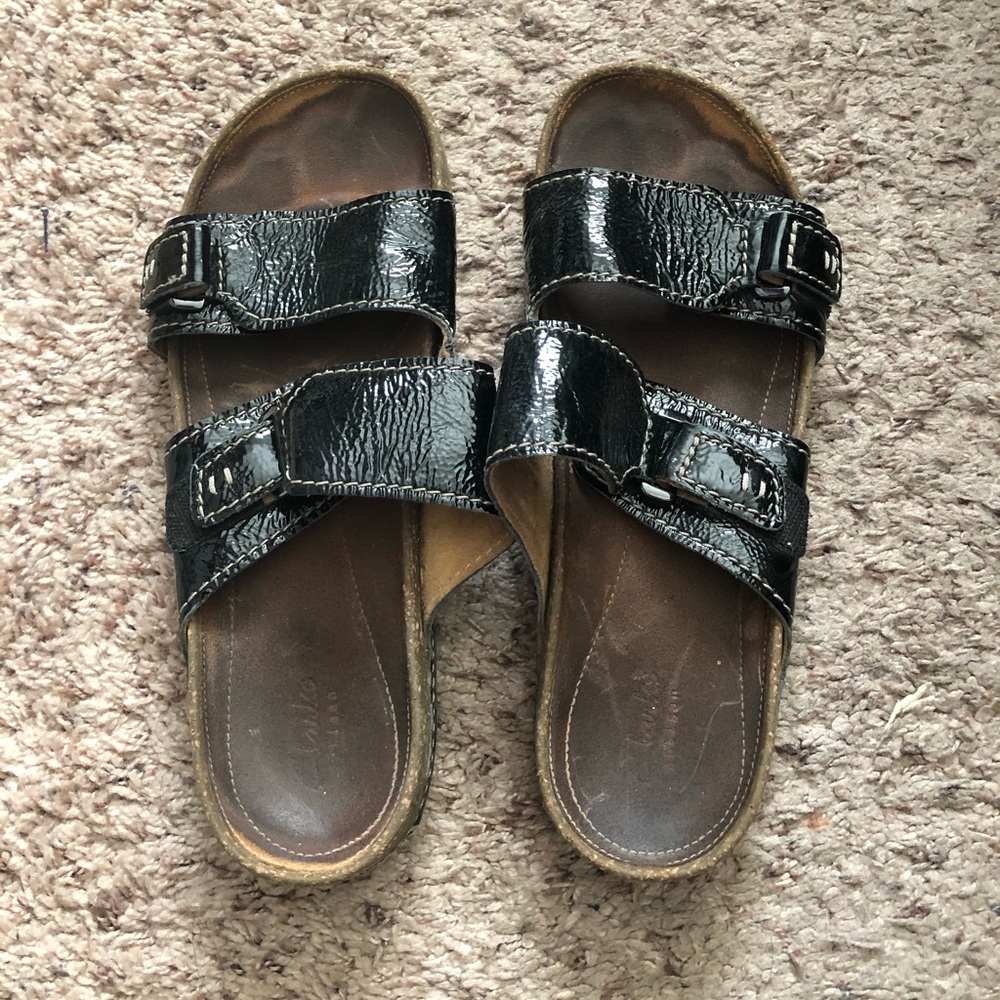 Clarks slippers size 9